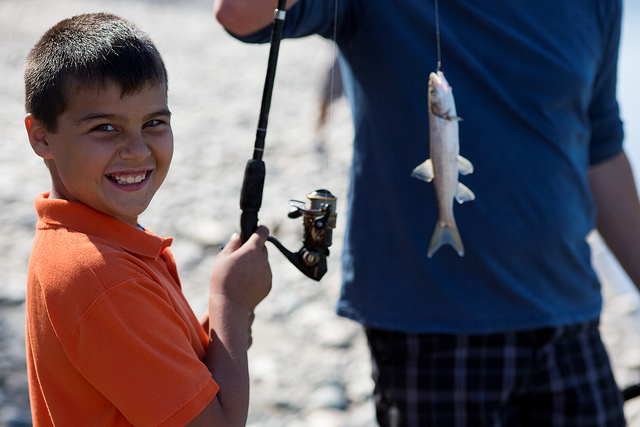 Fishing with kids in Campbell River