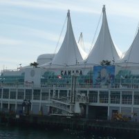 The distinctive sails of Canada Place, which houses the Vancouver Convention Centre and the Pan Pacific Hotel Vancouver, make it easy to spot.
