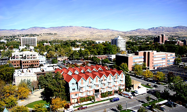 aerial shot of streets and heritage homes