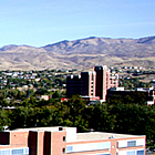 aerial shot of streets and heritage homes