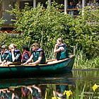 people on a canoe at the Creston Valley Wildlife Centre