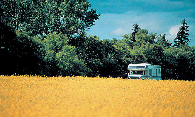 RV on the prairie