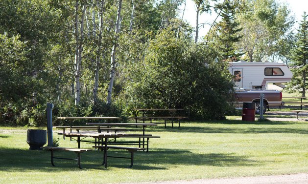 Melville SK camping