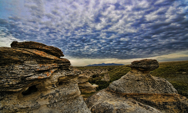 Writing on stone provincial park in Milk River Alberta