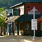 downtown buildings in the village of Nakusp