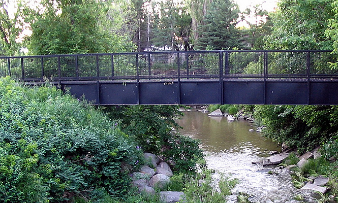 bridge over a creek