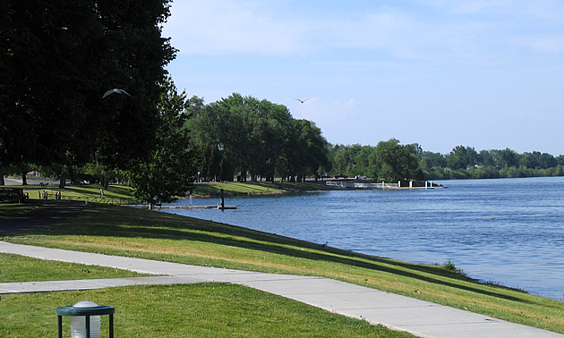 Riverside park in Richland, Washington's campground areas