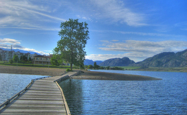 Osoyoos Lake, Canada’s warmest fresh-water lake.