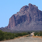 Courthouse Rock near Salome, Arizona