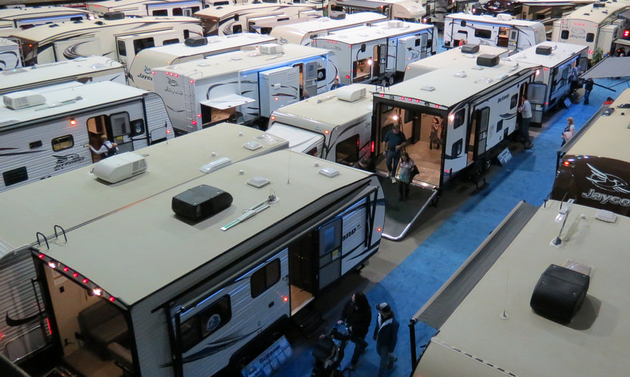 Attending RV shows is one way to get a great deal on a new unit.