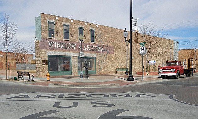 Buildings in Winslow, Arizona